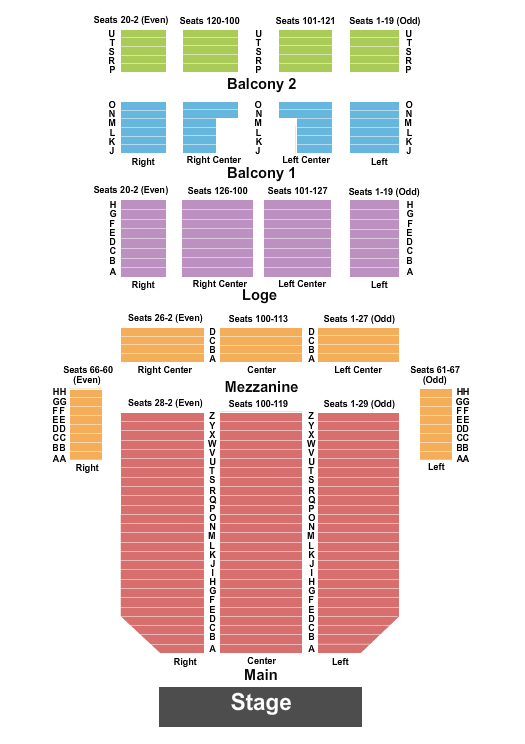 Fisher Theater Detroit Seating Chart With Seat Numbers